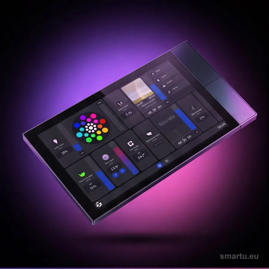 Shelly Wall Display XL Black 10,1 cala Wi-Fi 6 Bluetooth panel dotykowy smart home relay 5A, ujęcie 1