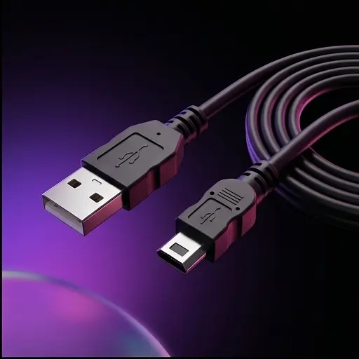 Kabel USB A, mini B 1m do ładowania i transmisji danych, czarny, do tabletów, nawigacji, kamer, odtwarzaczy MP3/MP4, blister - galeria 1 | smartu.eu Kabel USB A, mini B 1m do ładowania i transmisji danych, czarny, do tabletów, nawigacji, kamer, odtwarzaczy MP3/MP4, blister - galeria 1 | smartu.eu