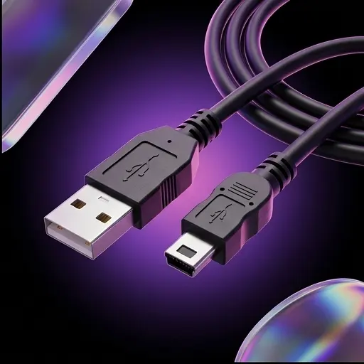 Kabel USB A, mini B 1,5m do ładowania i transmisji danych, czarny, blister - galeria 1 | smartu.eu Kabel USB A, mini B 1,5m do ładowania i transmisji danych, czarny, blister - galeria 1 | smartu.eu