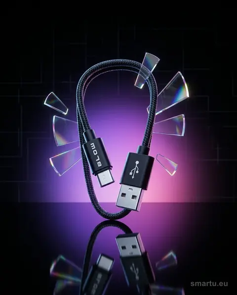Kabel USB A, micro B 1,0m, pleciony, czarny BLISTER, do ładowania i synchronizacji danych smartfonów, nawigacji Kabel USB A, micro B 1,0m, pleciony, czarny BLISTER, do ładowania i synchronizacji danych smartfonów, nawigacji