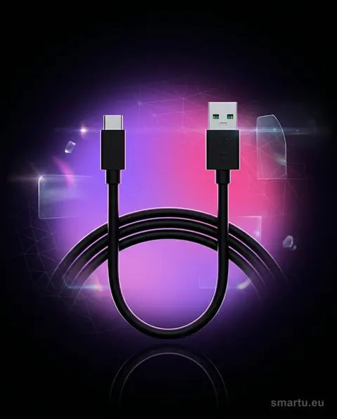 Kabel USB 3.0 A do USB-C 1m czarny BLISTER, Szybkie ładowanie i transfer danych Kabel USB 3.0 A do USB-C 1m czarny BLISTER, Szybkie ładowanie i transfer danych
