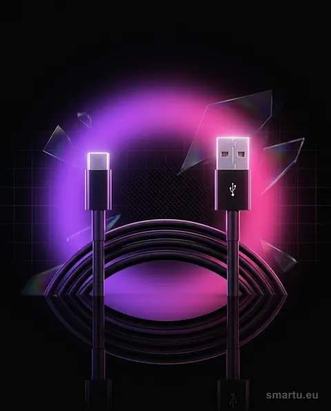 Przyłącze USB 2.0 A, USB-C 1m czarne – do urządzeń mobilnych z portem USB typu C Przyłącze USB 2.0 A, USB-C 1m czarne – do urządzeń mobilnych z portem USB typu C