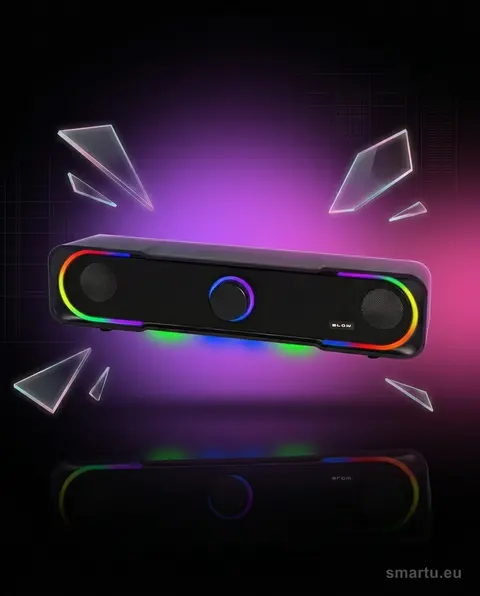 Głośniki komputerowe BLOW MS-32 soundbar RGB USB 6W Głośniki komputerowe BLOW MS-32 soundbar RGB USB 6W