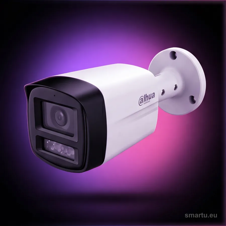 Kamera tubowa Dahua HAC-HFW1801TLM-IL-A 4K 8MP Smart Dual Light, mikrofon, IP67, 4w1