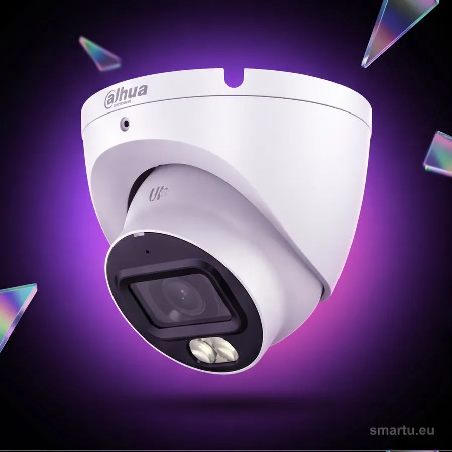 Dahua HAC-HDW1801TLM-IL-A kamera kopułowa 8 Mpx 4K HDCVI 4w1, Smart Dual Light, mikrofon, IP67