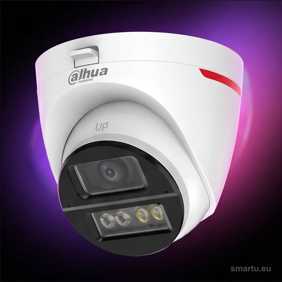 Kamera kopułkowa Dahua HDW1249X Full-Color z mikrofonem na elewacji Kamera kopułkowa Dahua HDW1249X Full-Color z mikrofonem na elewacji