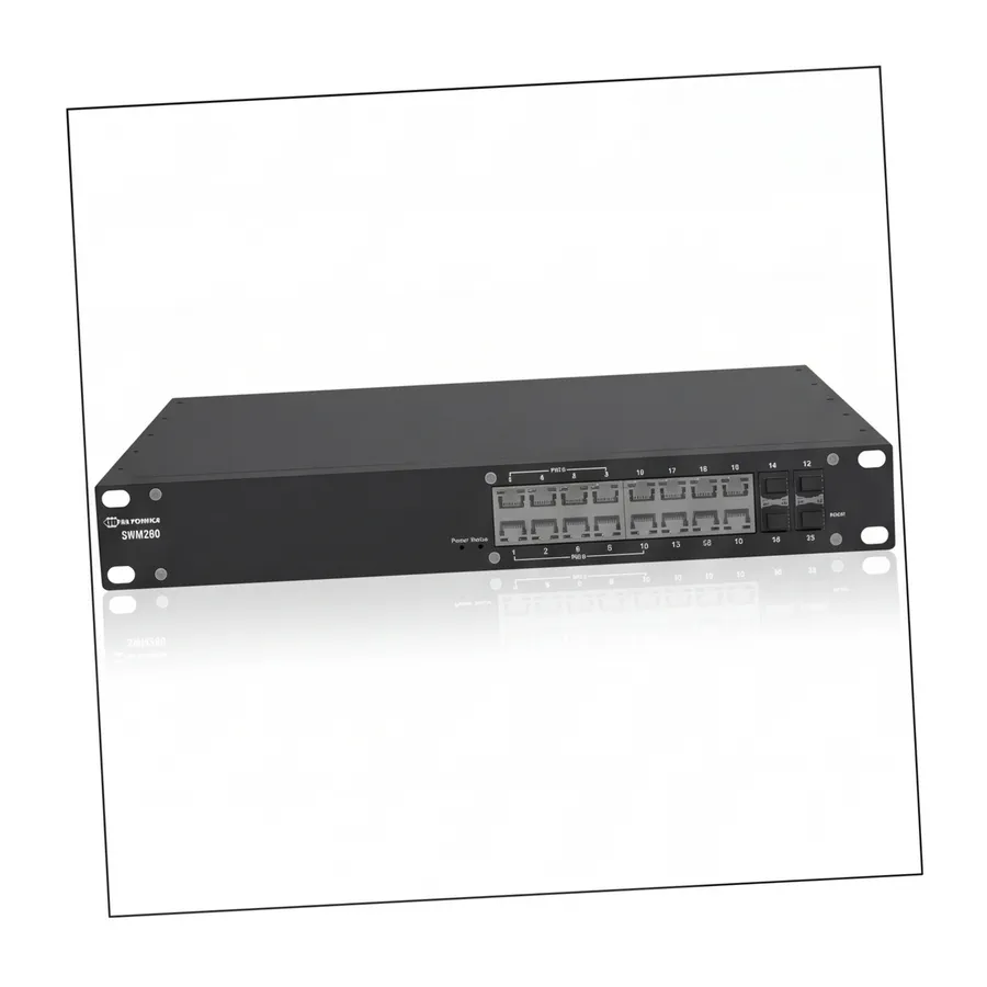 Teltonika SWM280 switch przemysłowy 24xGE 4xSFP 12xPoE+(SWM280000200) Teltonika SWM280 switch przemysłowy 24xGE 4xSFP 12xPoE+(SWM280000200)