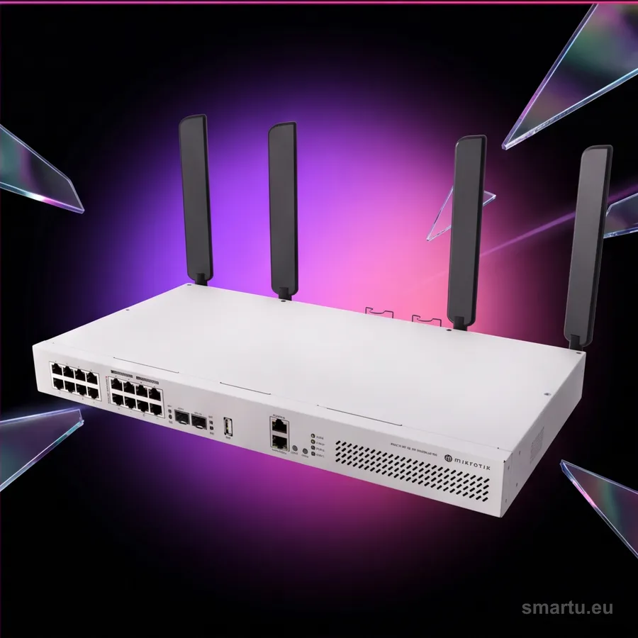 MikroTik CRS418-8P-8G-2S WiFi 6 switch PoE rackmount 8x PoE 2x SFP+ RouterOS L5 MikroTik CRS418-8P-8G-2S WiFi 6 switch PoE rackmount 8x PoE 2x SFP+ RouterOS L5