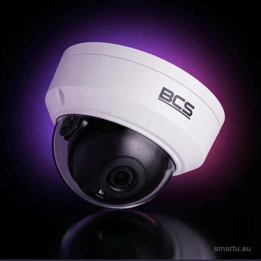 Kamera kopułkowa IP BCS Point DIP15FSR3-Ai 5Mpx biała zewnętrzna wandaloodporna Kamera kopułkowa IP BCS Point DIP15FSR3-Ai 5Mpx biała zewnętrzna wandaloodporna