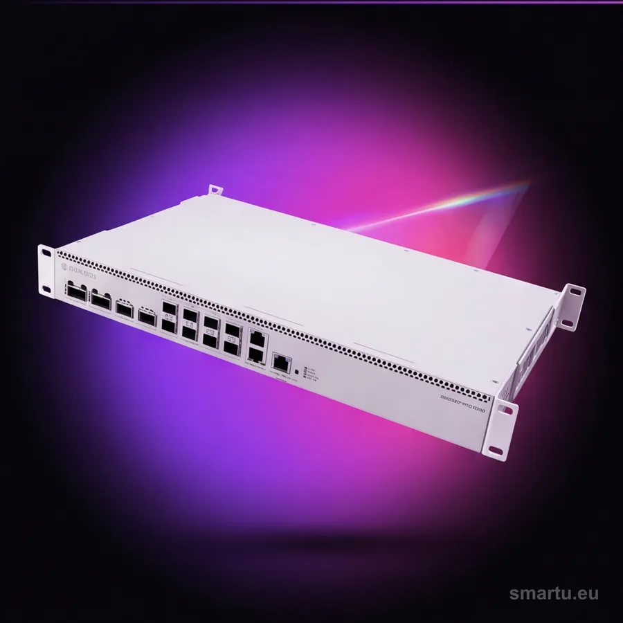 MikroTik CRS812-8DS-2DQ-2DDQ-RM switch 400G data center 8x 50G SFP56 2x 200G 2x 400G QSFP-DD RouterOS MikroTik CRS812-8DS-2DQ-2DDQ-RM switch 400G data center 8x 50G SFP56 2x 200G 2x 400G QSFP-DD RouterOS
