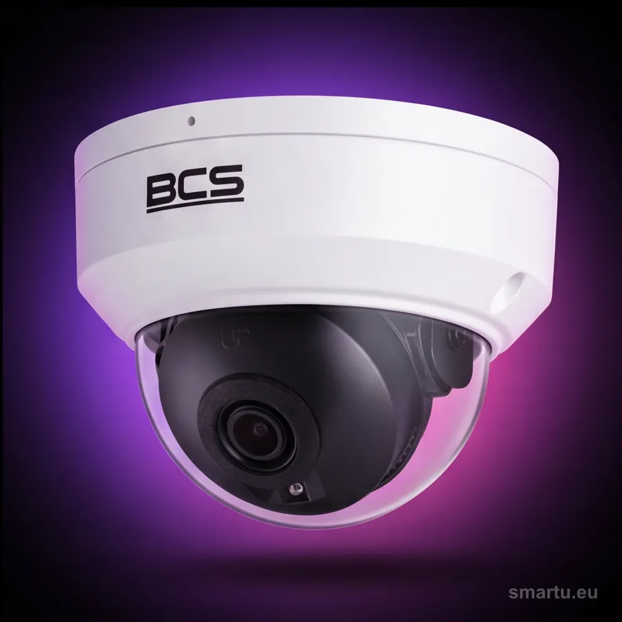 Kamera IP BCS POINT BCS-P-DIP14FWR3-Ai 4MP, kopułowa, IR 30m, WDR, IP67, IK10, PoE, NDAA