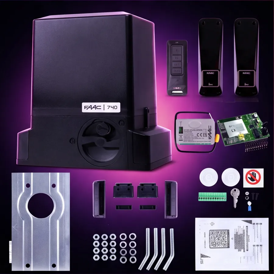 FAAC 740 Delta 2 SMART GSM zestaw do bram przesuwnych Wi-Fi LTE BLE do 500 kg FAAC 740 Delta 2 SMART GSM zestaw do bram przesuwnych Wi-Fi LTE BLE do 500 kg