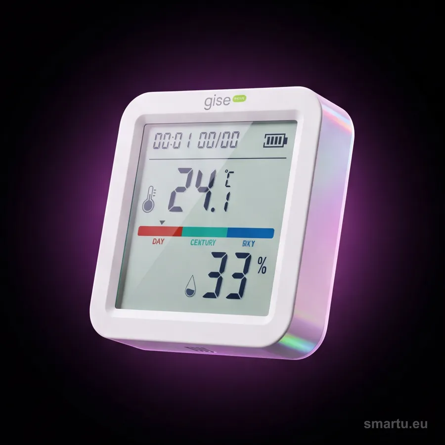 GISE Smart Czujnik temperatury i wilgotności Wi-Fi | Tuya | GTHS-WF-02, ujęcie 1