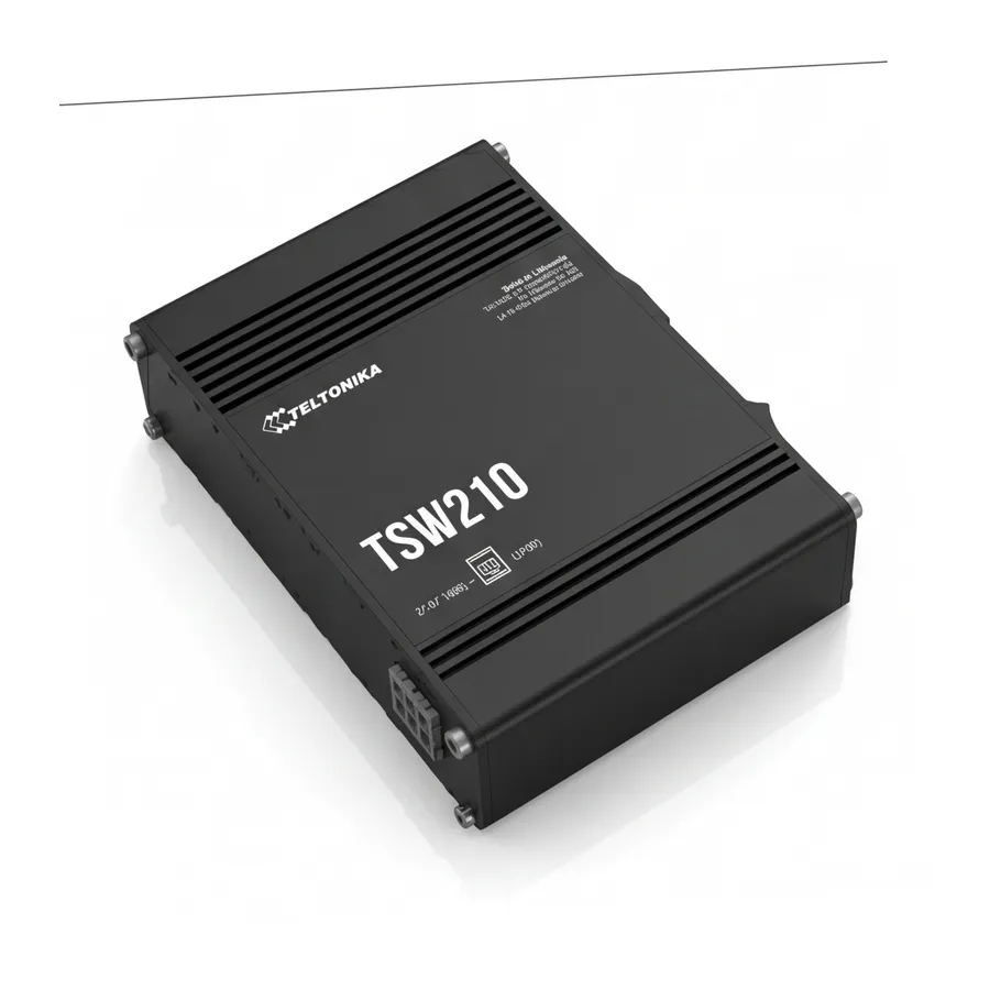 Teltonika TSW210 switch przemysłowy 8xGE 2xSFP PoE+ (TSW210000040) DIN Teltonika TSW210 switch przemysłowy 8xGE 2xSFP PoE+ (TSW210000040) DIN