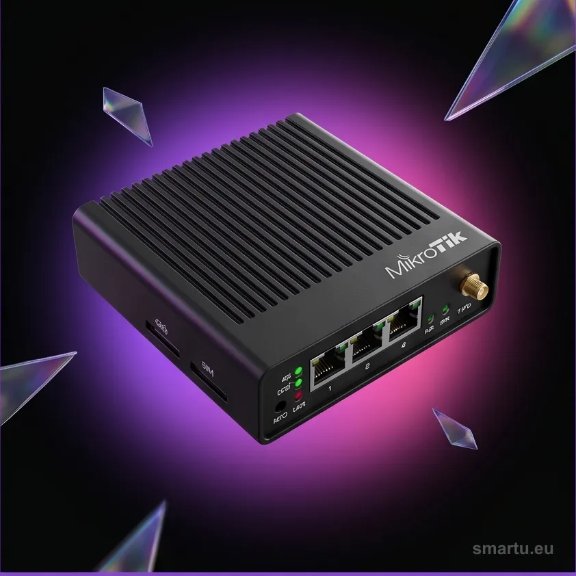 MikroTik LtAP LTE7 kit router LTE z GPS, 3x SIM, WiFi 2,4 GHz, RouterOS, do auta i w teren MikroTik LtAP LTE7 kit router LTE z GPS, 3x SIM, WiFi 2,4 GHz, RouterOS, do auta i w teren