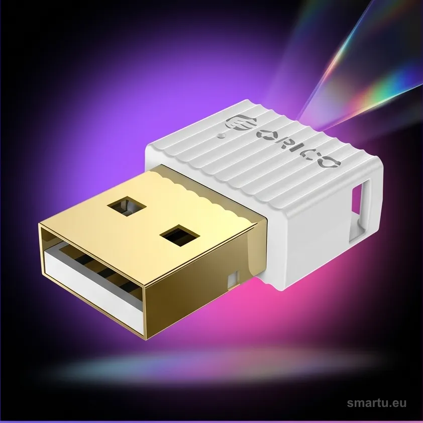 Orico Adapter Bluetooth 5.0 USB-A biały Orico Adapter Bluetooth 5.0 USB-A biały