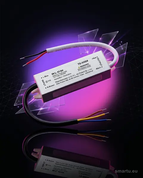 Zasilacz LED 12V 1,25A 15W IP67 BLOW do systemów oświetlenia Zasilacz LED 12V 1,25A 15W IP67 BLOW do systemów oświetlenia