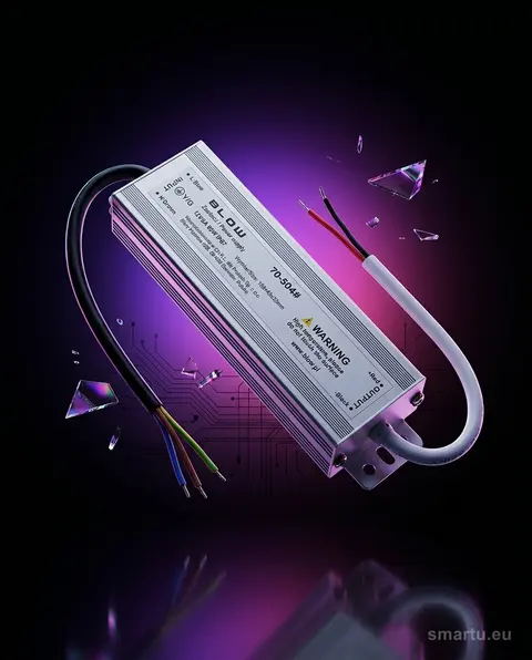 Zasilacz LED 12V 5A 60W IP67 aluminiowy BLOW do systemów oświetleniowych Zasilacz LED 12V 5A 60W IP67 aluminiowy BLOW do systemów oświetleniowych