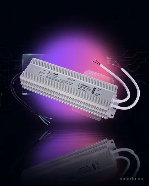 Zasilacz LED 24V 250W IP67 aluminiowy BLOW mostkowany 10,41A Zasilacz LED 24V 250W IP67 aluminiowy BLOW mostkowany 10,41A