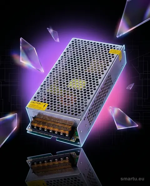 Zasilacz impulsowy 12V/10A 120W przemysłowy metal CE RoHS z potencjometrem Zasilacz impulsowy 12V/10A 120W przemysłowy metal CE RoHS z potencjometrem