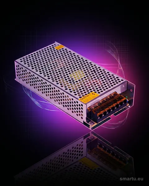 Zasilacz impulsowy 12V 16,6A 200W do taśm LED paneli elektroniki przemysłowej Zasilacz impulsowy 12V 16,6A 200W do taśm LED paneli elektroniki przemysłowej