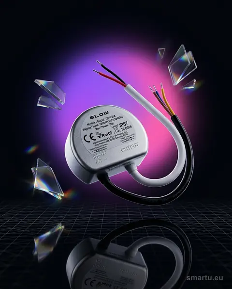 Zasilacz impulsowy 12V 1,25A 15W dopuszkowy IP67 aluminium Zasilacz impulsowy 12V 1,25A 15W dopuszkowy IP67 aluminium