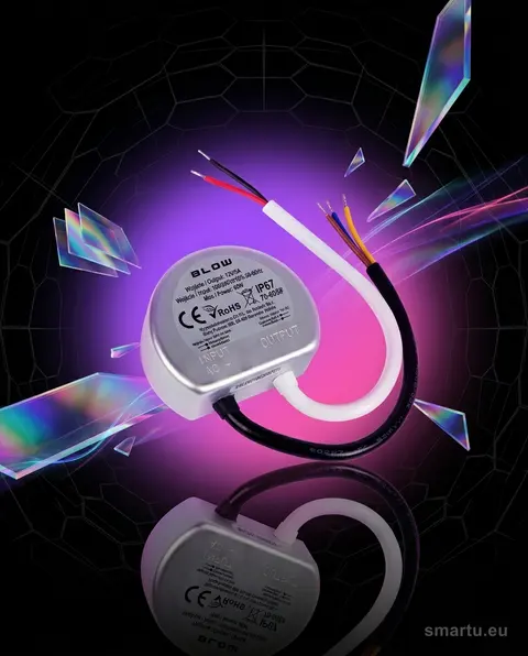 Zasilacz impulsowy 12V 5A 60W dopuszkowy metalowy IP67 wodoszczelny Zasilacz impulsowy 12V 5A 60W dopuszkowy metalowy IP67 wodoszczelny