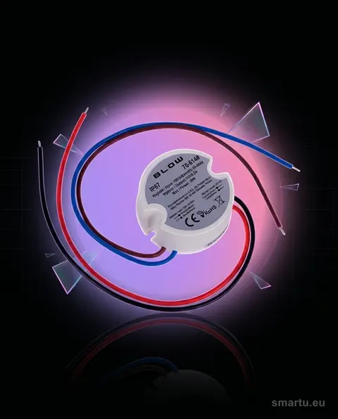 Zasilacz impulsowy dopuszkowy 12V 2,5A 30W IP67 plastik Zasilacz impulsowy dopuszkowy 12V 2,5A 30W IP67 plastik