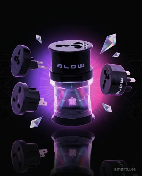 Blow adapter sieciowy uniwersalny 3 gniazda 110-250V 10A Europe Blow adapter sieciowy uniwersalny 3 gniazda 110-250V 10A Europe