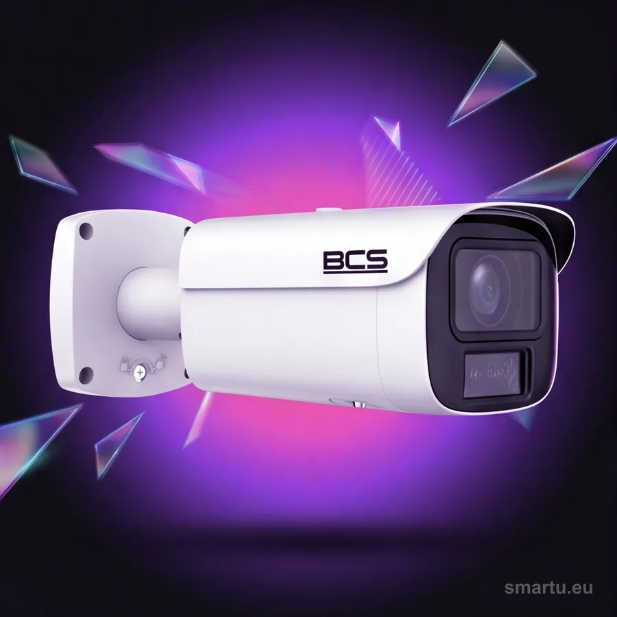 BCS LINE BCS-L-TIP64VCR12L8-Ai2 kamera tubowa IP 4mpx NightColor IR 120m WDR AI obiektyw zoom