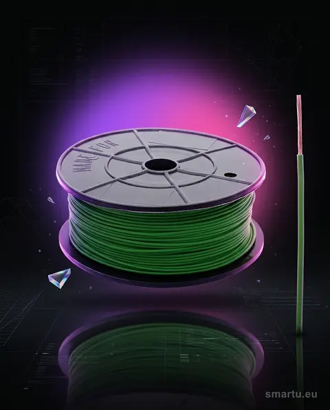 Przewód FLRY-A 0.22 mm² zielony 100m instalacji samochodowej DIN 72551 Przewód FLRY-A 0.22 mm² zielony 100m instalacji samochodowej DIN 72551