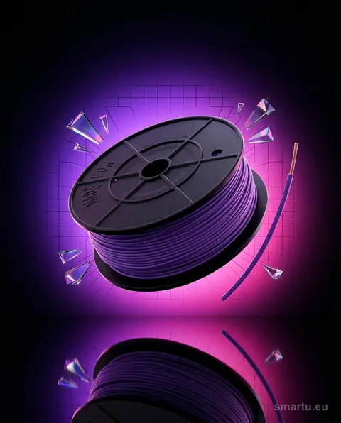 Przewód FLRY-A 0,22 mm² fiolet, 100 m, DIN 72551-6, samochodowy Przewód FLRY-A 0,22 mm² fiolet, 100 m, DIN 72551-6, samochodowy
