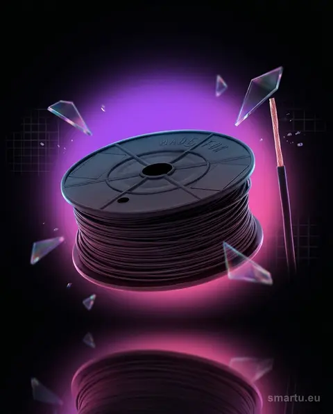 Przewód FLRY-B 0.35 mm² czarny 100m instalacje samochodowe DIN 72551 Przewód FLRY-B 0.35 mm² czarny 100m instalacje samochodowe DIN 72551