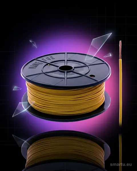 Przewód FLRY-B 0,35 mm² żółty 100 m instalacja samochodowa DIN 72551 Przewód FLRY-B 0,35 mm² żółty 100 m instalacja samochodowa DIN 72551