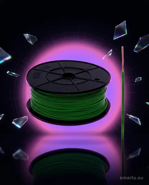 Przewód FLRY-B 0,50 mm² zielony do instalacji samochodowych 100 m Przewód FLRY-B 0,50 mm² zielony do instalacji samochodowych 100 m