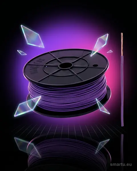 Przewód FLRY-B 0,75 mm² fiolet 100 m samochodowy DIN 72551-6 Przewód FLRY-B 0,75 mm² fiolet 100 m samochodowy DIN 72551-6