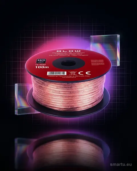 Przewód głośnikowy 2×0,75mm 100m przezroczysty do systemów audio i instalacji - zdjęcie główne | smartu.eu Przewód głośnikowy 2×0,75mm 100m przezroczysty do systemów audio i instalacji - zdjęcie główne | smartu.eu