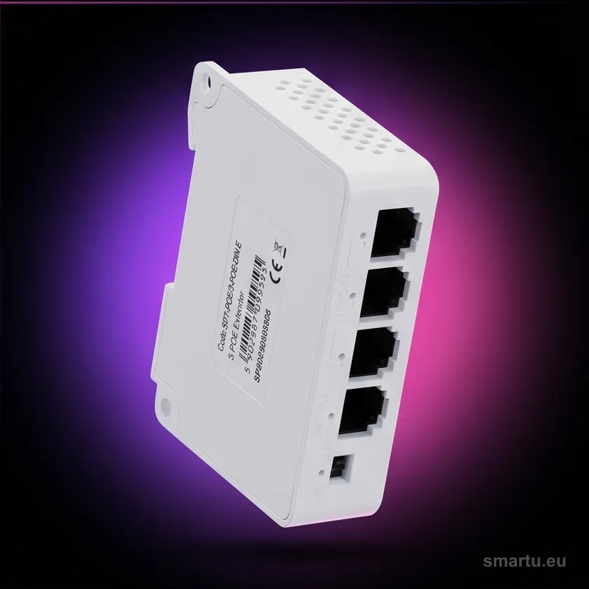 SWITCH POE / EXTENDER SPT-POE/3-POE-DIN-E 4-PORTOWY DELTA NETWORK SWITCH POE / EXTENDER SPT-POE/3-POE-DIN-E 4-PORTOWY DELTA NETWORK