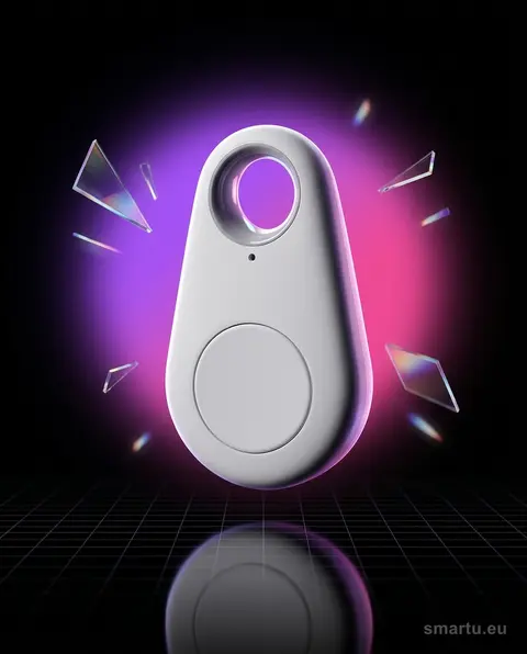 Brelok lokalizator kluczy Bluetooth 4.0 biały iTag, do smartfonów iOS/Android, zasięg 25m, na baterie CR2032 Brelok lokalizator kluczy Bluetooth 4.0 biały iTag, do smartfonów iOS/Android, zasięg 25m, na baterie CR2032