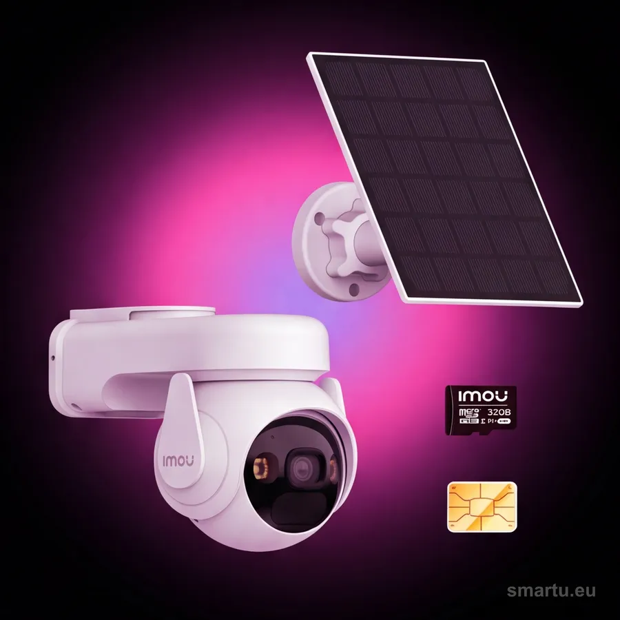 Kamera IP Imou AOV PT Kit 5MP 2.4GHz Wi-Fi i 4G z panelem solarnym, kartą pamięci 32GB i kartą SIM, ujęcie 1