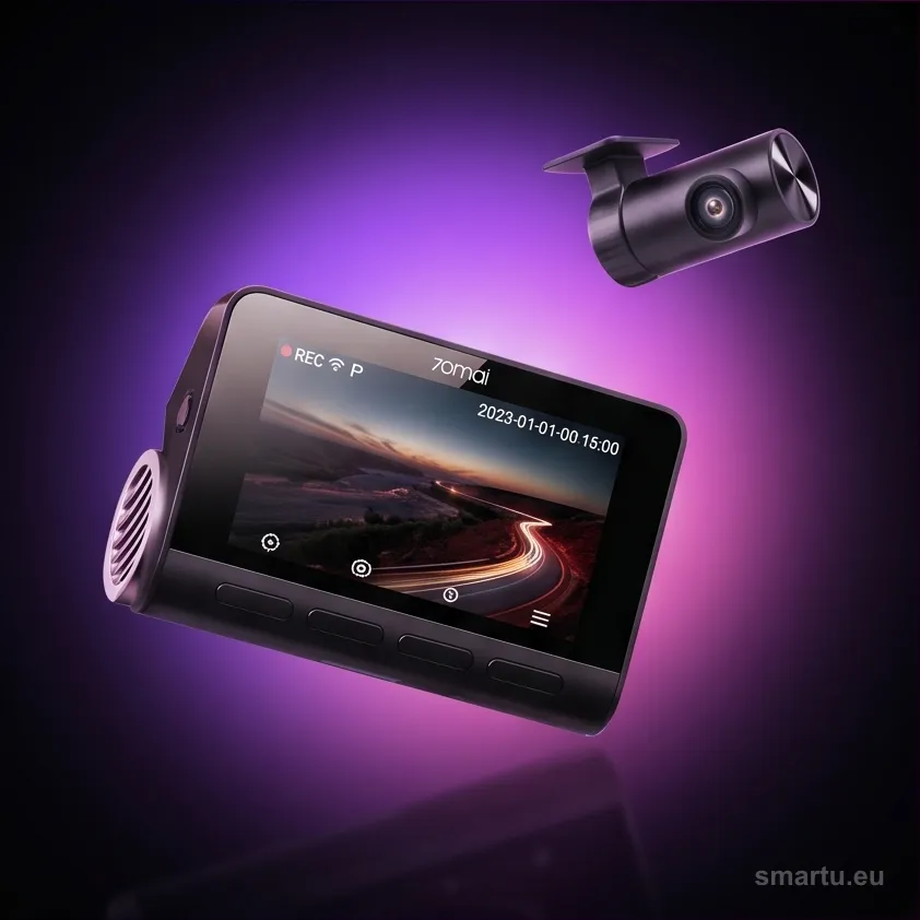 Wideorejestrator 70mai Dash Cam 4K A810S GPS Wi-Fi BT 4G/LTE 4K + kamera tylna RC24 Wideorejestrator 70mai Dash Cam 4K A810S GPS Wi-Fi BT 4G/LTE 4K + kamera tylna RC24