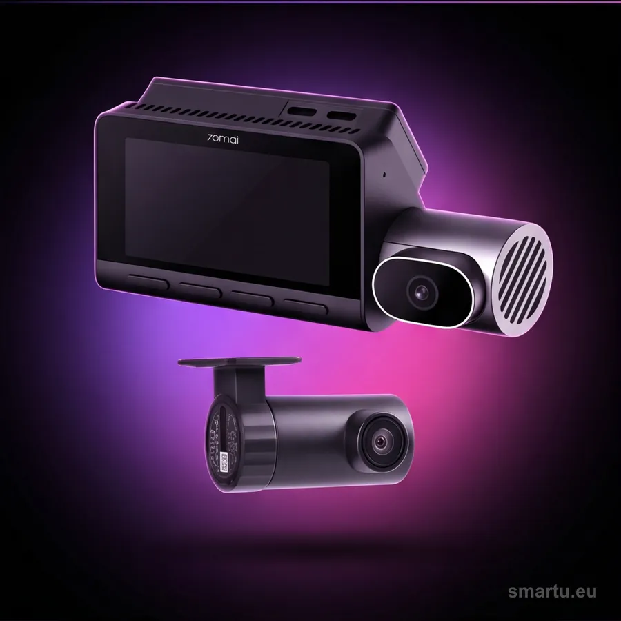 Wideorejestrator 70mai 4K T800 HDR 3xCAM GPS Wi-Fi BT 4G/LTE 4K + kamera tylna RC24 + MicroSD 256GB — ujęcie 1