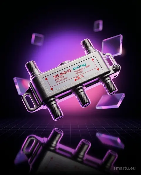 Rozgałęźnik F AXING SVE40-01 4 wyjścia 5-2400MHz Rozgałęźnik F AXING SVE40-01 4 wyjścia 5-2400MHz