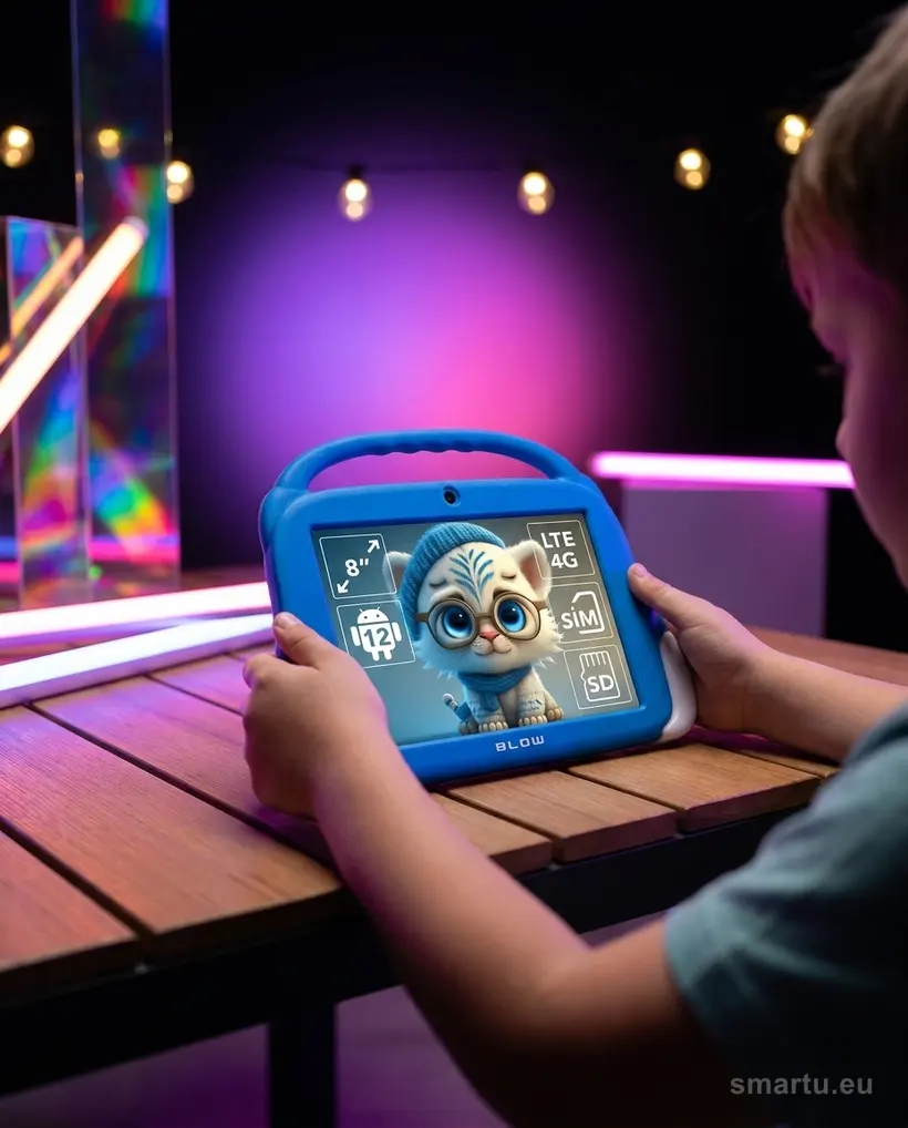 Tablet KidsTAB8 z grą edukacyjną na ekranie Tablet KidsTAB8 z grą edukacyjną na ekranie