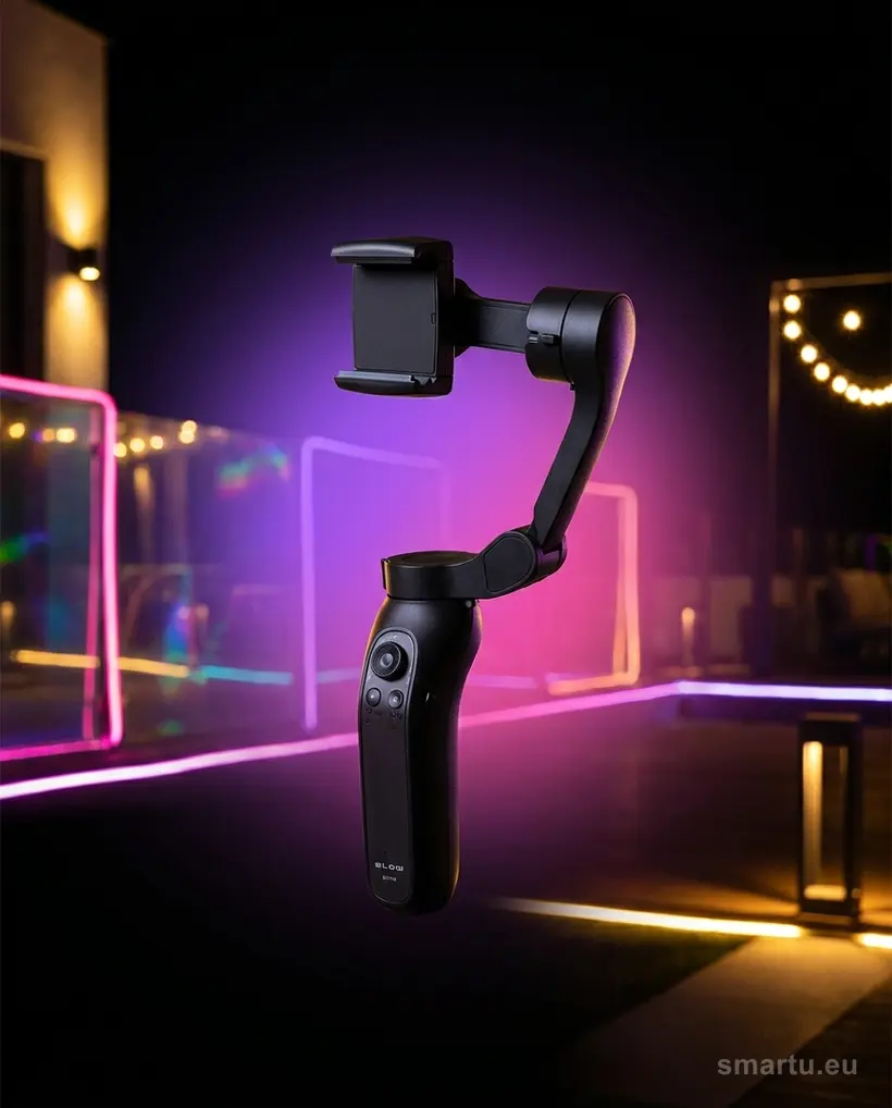 Gimbal BLOW BG700 z telefonem w uchwycie Gimbal BLOW BG700 z telefonem w uchwycie