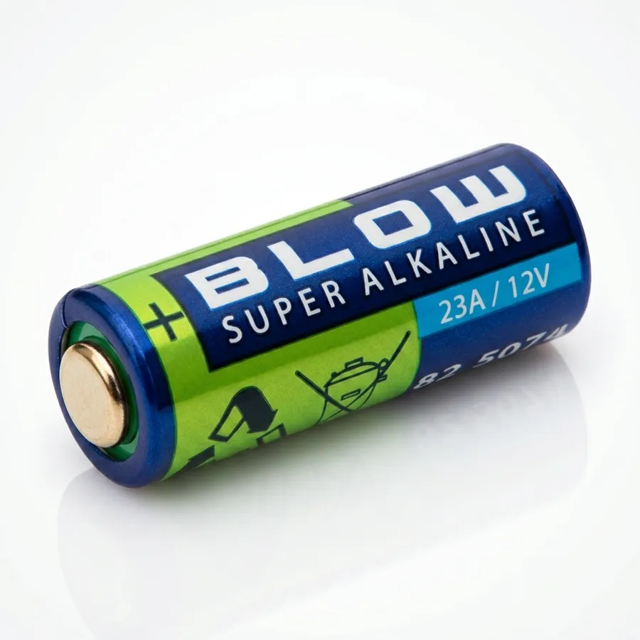 Bateria alkaliczna BLOW MN21 (A23) 12V 23A do pilota alarmu, bramy, dzwonka bezprzewodowego, zabawek, aparatów cyfrowych Bateria alkaliczna BLOW MN21 (A23) 12V 23A do pilota alarmu, bramy, dzwonka bezprzewodowego, zabawek, aparatów cyfrowych