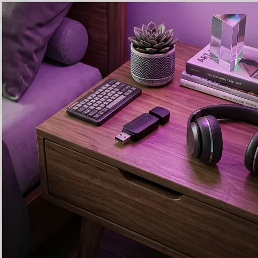 Adapter Bluetooth 5.0 Jack 3,5mm USB do bezprzewodowego przesyłania dźwięku, zasięg 10m, EDR 3 Mbps - galeria 3 | smartu.eu Adapter Bluetooth 5.0 Jack 3,5mm USB do bezprzewodowego przesyłania dźwięku, zasięg 10m, EDR 3 Mbps - galeria 3 | smartu.eu