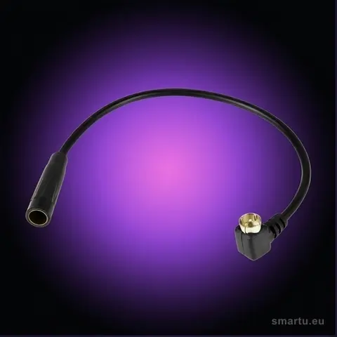 Adapter antenowy DIN-ISO, kątowy wtyk ISO, gniazdo DIN, do radia samochodowego, 30 cm, czarny - zdjęcie główne | smartu.eu Adapter antenowy DIN-ISO, kątowy wtyk ISO, gniazdo DIN, do radia samochodowego, 30 cm, czarny - zdjęcie główne | smartu.eu
