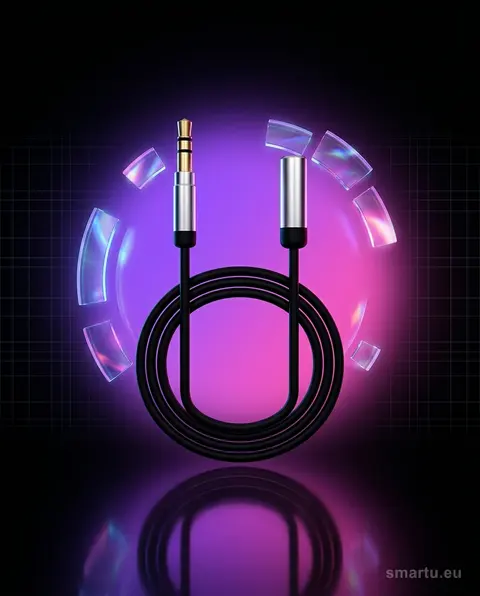 Przedłużacz Jack 3,5mm 2,5m prosty HQ metalowe złącza miedź Przedłużacz Jack 3,5mm 2,5m prosty HQ metalowe złącza miedź