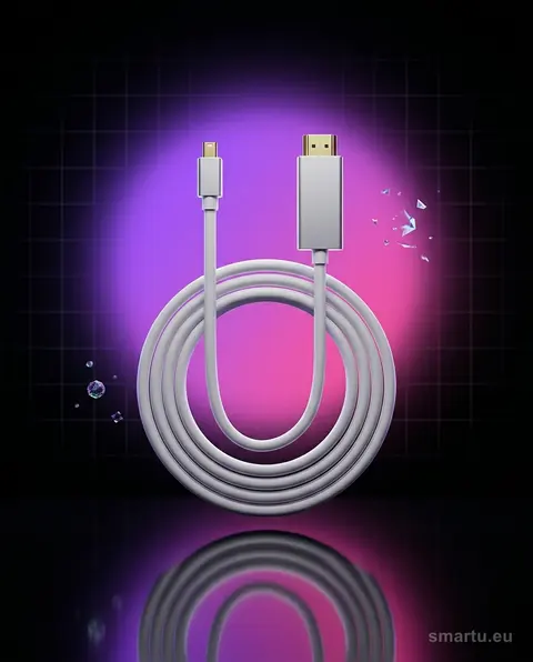 Przyłącze mini DisplayPort HDMI 1,8m pozłacane złącze do monitora projektora Przyłącze mini DisplayPort HDMI 1,8m pozłacane złącze do monitora projektora
